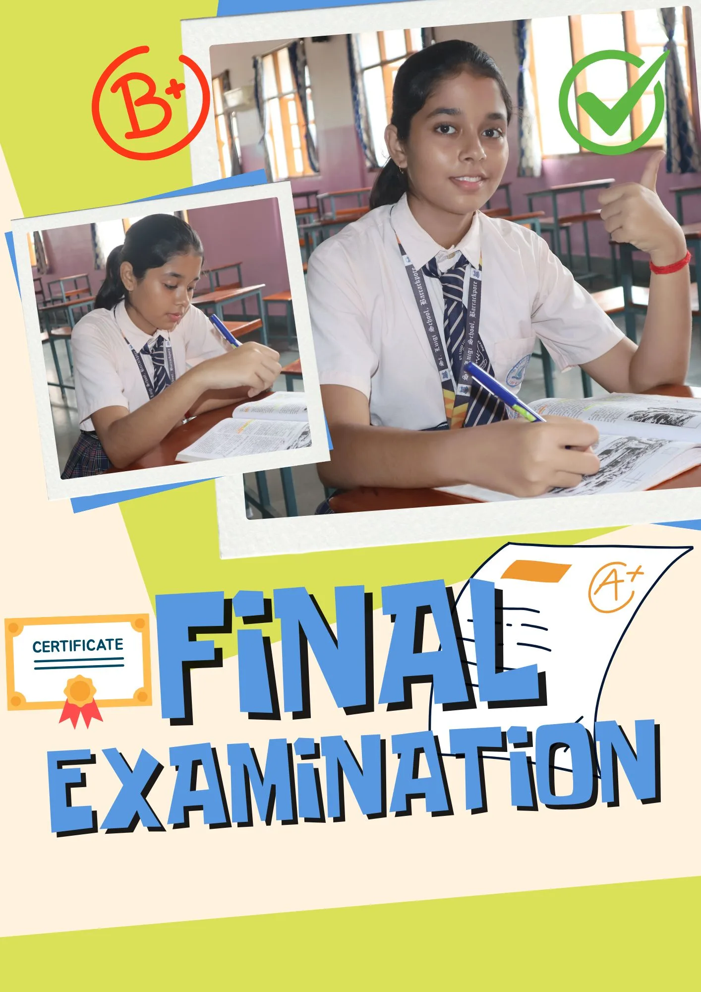 Students taking an examination